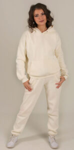 Set hanorac crem – model damă